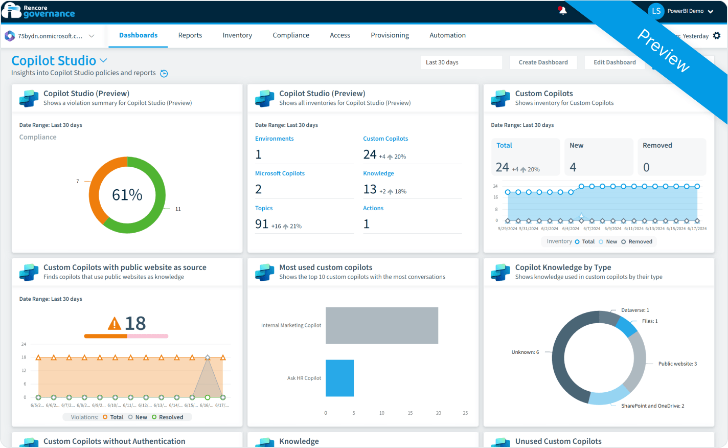 Gain full visibility into the use of Copilot AI agents with Rencore Governance